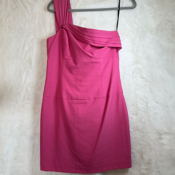 A0090 BLACK HALO PINK MINI DRESS  SIZE 6 - Picture 1 of 6